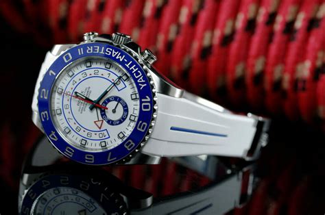 rolex yacht master 2 leather strap|yacht master 2 rubber strap.